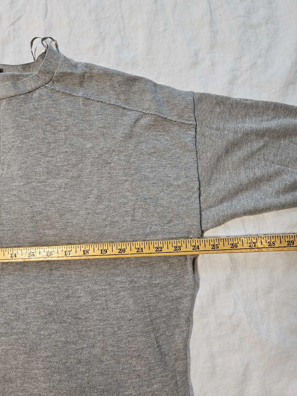 Cysus Grey Ribbed Hem Lightweight Sweater Size 1X - Picture 4 of 8